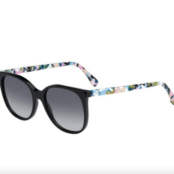 Fendi Sunglasses 56mm Black Multicolor Casual Luxury Classic Summer Vacation - Picture 1 of 16